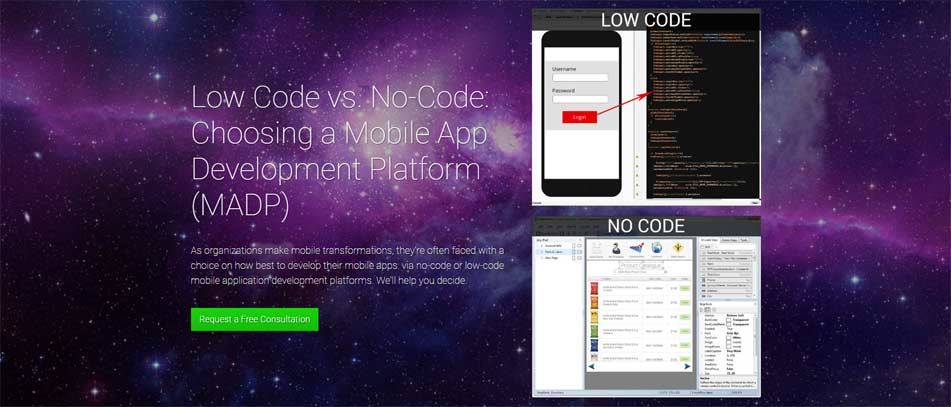 Low code vs no code mobile app development platforms