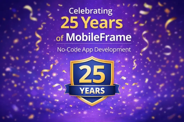 Celebrating 25 years of MobileFrame No-Code App Development
