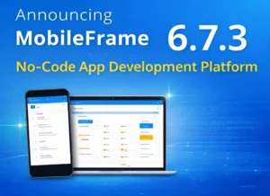 Image announcing MobileFrame version 6.7.3