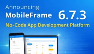 Image announcing MobileFrame version 6.7.3
