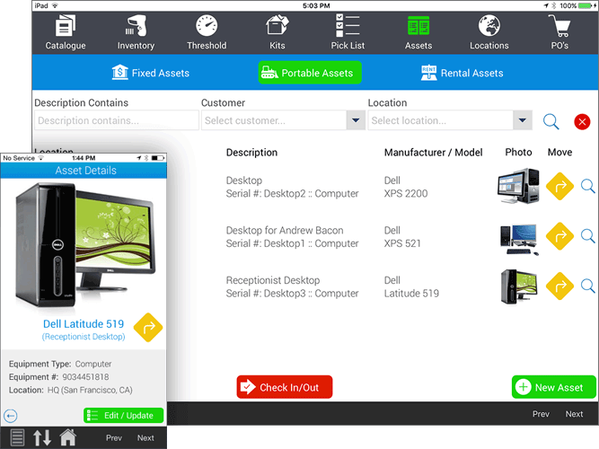 Real-time inventory management