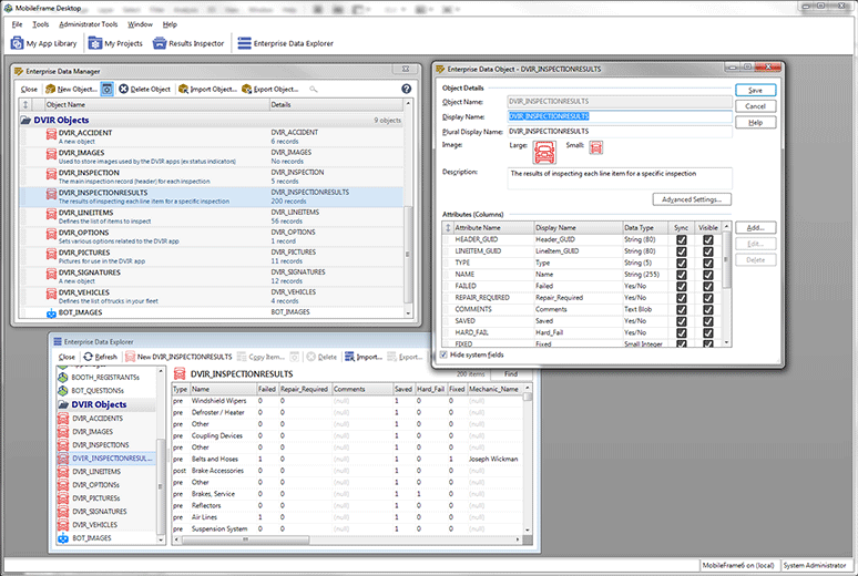 Database development and management