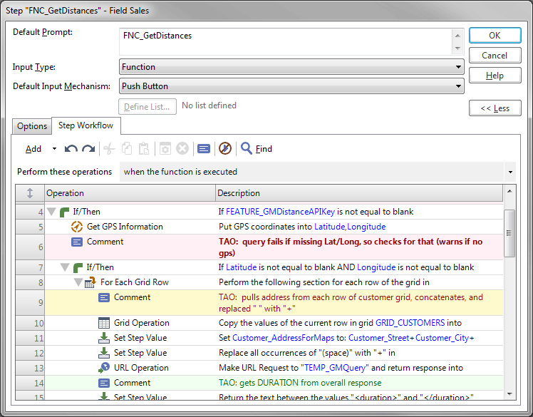 MobileFrame Workflow